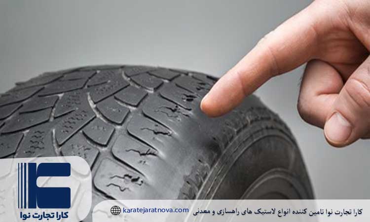 سایش نامتقارن لاستیک