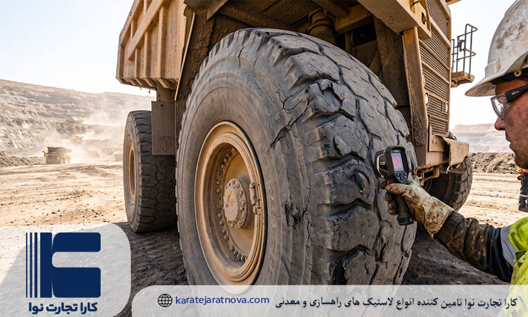 علائم گرمازدگی لاستیک دامپ تراک و دمای مجاز کارکرد