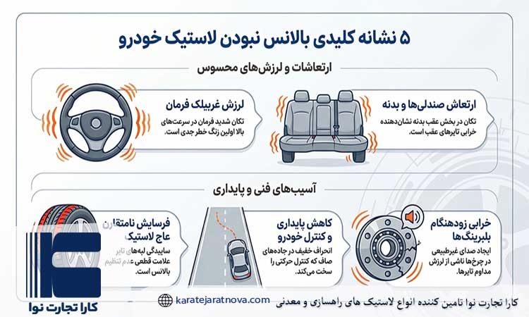 نشانه های بالانس نبودن چرخ خودرو